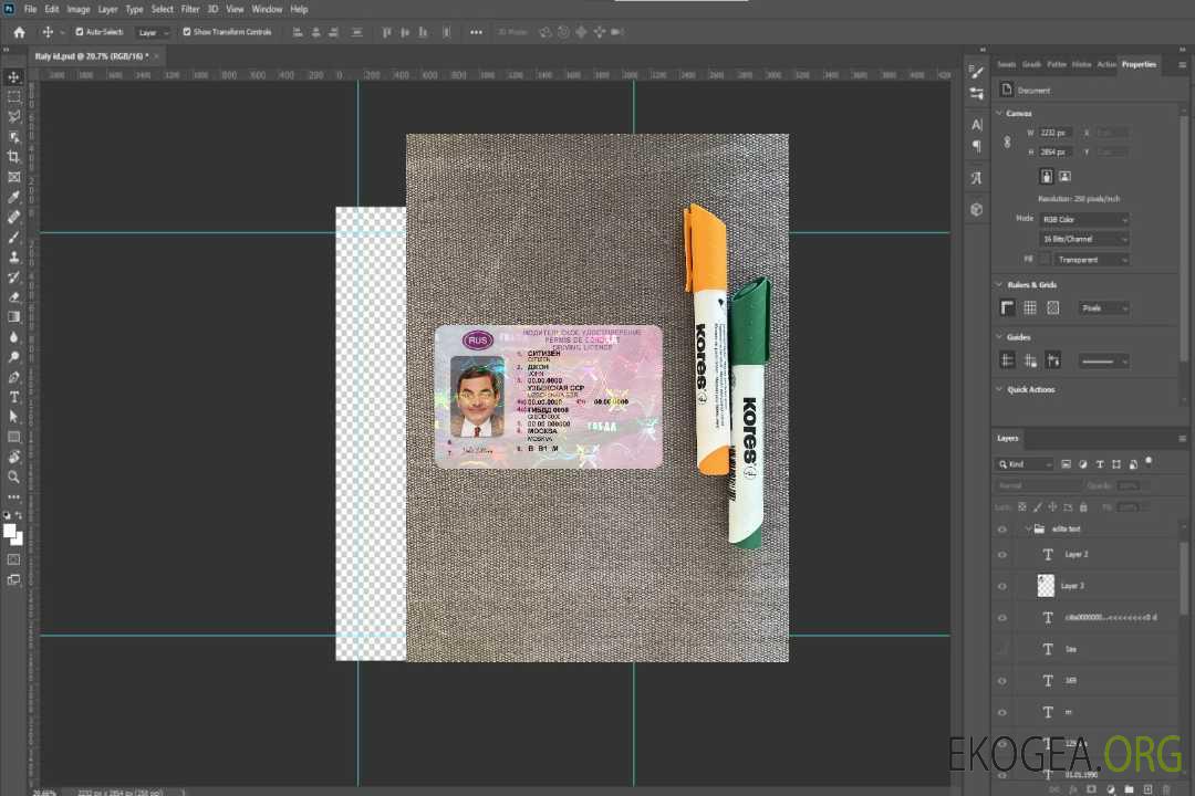Permis de conduire russe 2020-présent photolook recto template Permis de conduire russe 2020-présent photolook recto template